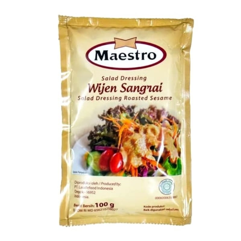 

Wijen sangrai roasted sesame maestro sachet 100 gr