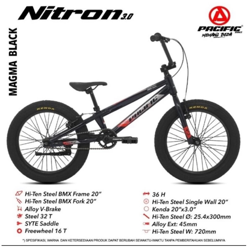 SEPEDA BMX PACIFIC NITRON 3.0 BAN 20x3.0