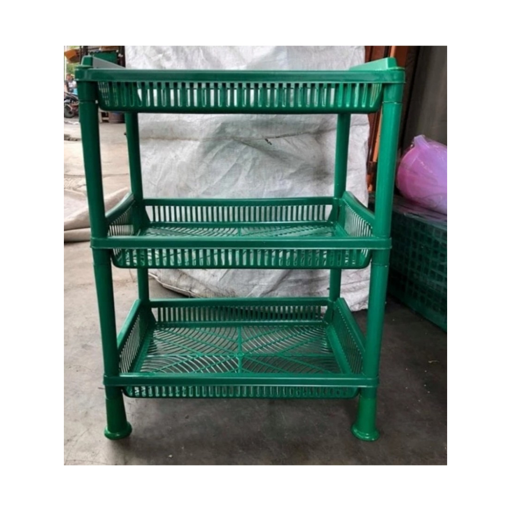 RAK PLASTIK JUMBO SUSUN 3/ RAK SUSUN BESAR/ RAK SUSUN 3 SERBAGUNA/ KERANJANG SUSUN 3 BESAR/ RAK BUMB