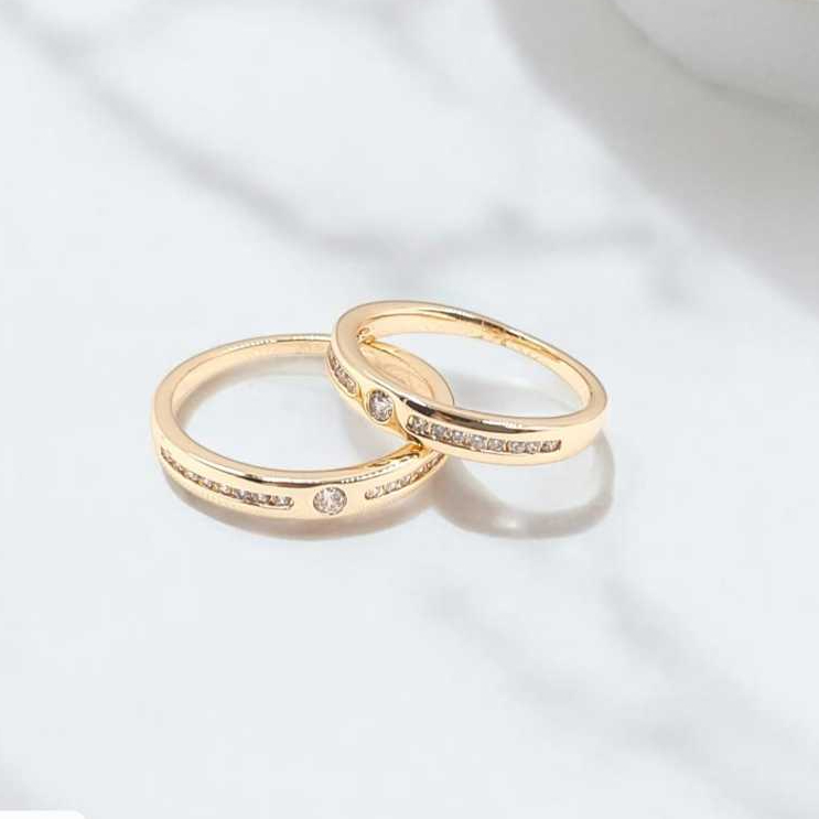 Xuping Cincin Mata Baris Cincin Kasual Wanita 5299