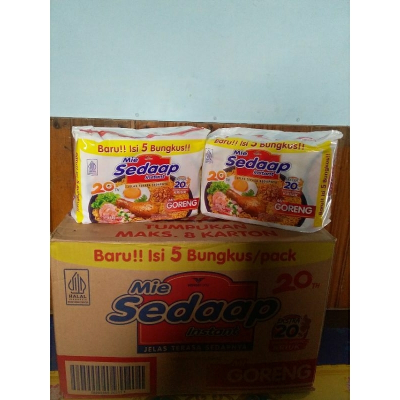

MIE SEDAP GORENG ISI 5 BUNGKUS