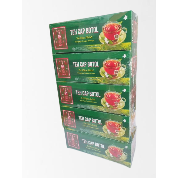 

Teh Celup Cap Botol Hijau 25 Teabags x 5 kotak - TCBH25