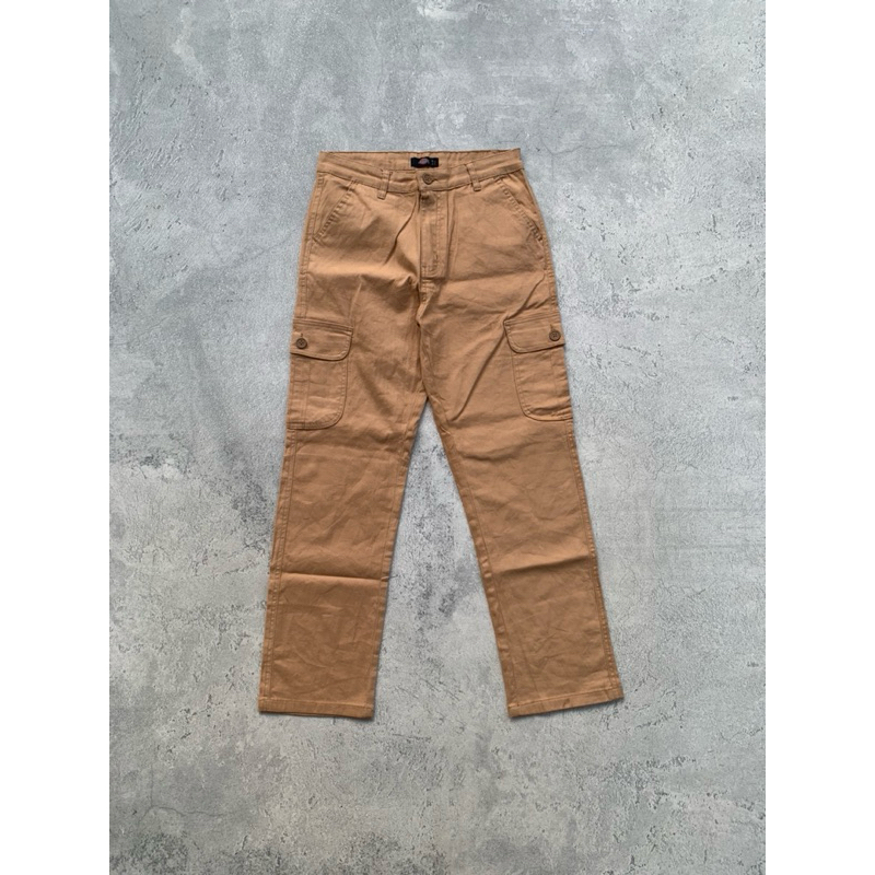 CELANA CARGO DICKIES BROWN SECOND BRANDED
