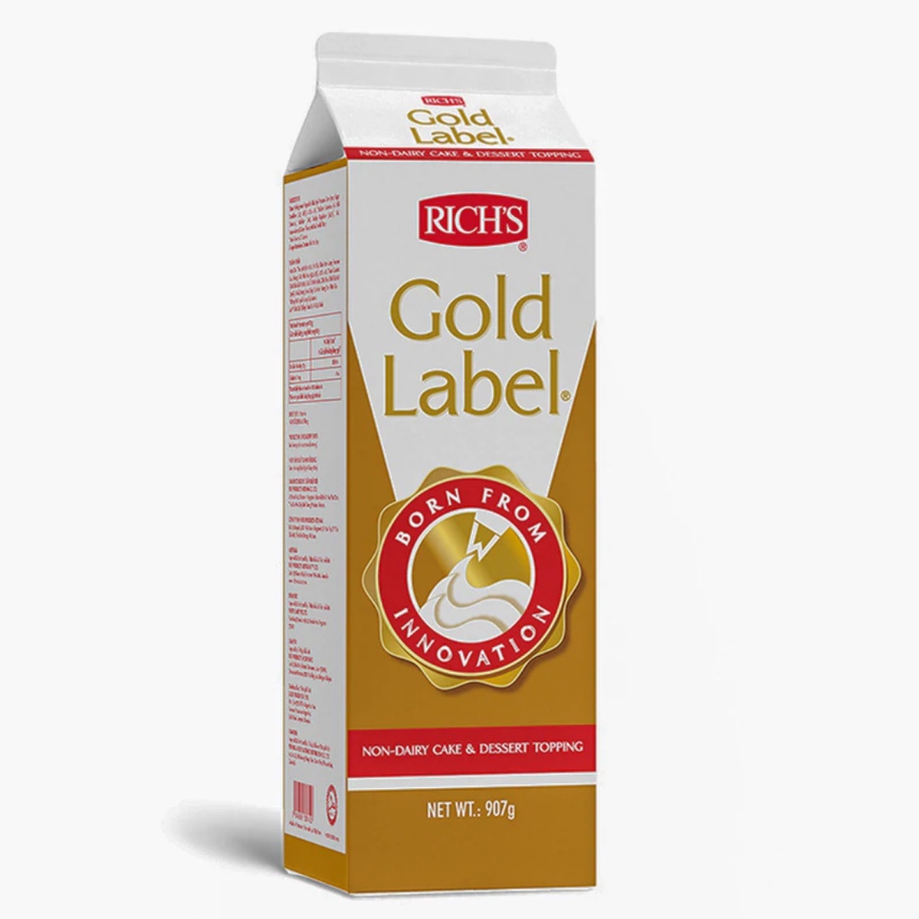 

Rich's Gold Label Whipping Cream 907gr / Rich Label Emas Whip Cream / Richs