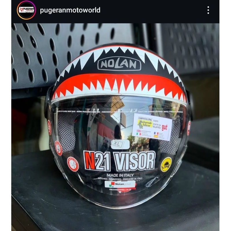 NOLAN N21 N 21  VISOR SKYDWELLER KODE 92