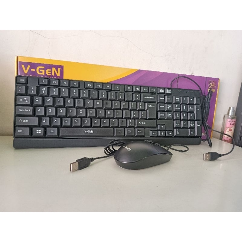 V-GEN VKM-01 WIRED USB SET KEYBOARD+MOUSE Cable Lenght 1500mm