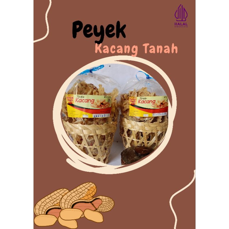 

Peyek Kacang Tanah 250gr (keranjang kecil)