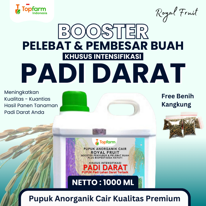 Pupuk Topfarm / Pupuk Padi Darat Terbaik / Pupuk Padi Lahan Darat / Pupuk Pelebat Buah Padi Darat / 