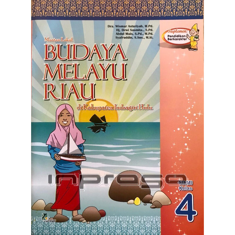 Buku BMR Inprasa Kelas 4 Untuk Inhu | Budaya Melayu Riau di Indragiri Hulu Untuk SD/MI Kelas 4