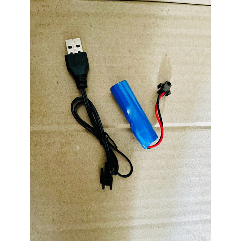 charger + baterai rc 3,7 volt