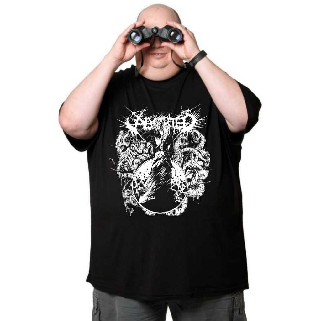 Kaos Band Metal Aborted  Baju Pria Distro Jumbo Bigsize 2XL 3XL 4XL 5XL 6XL 7XL