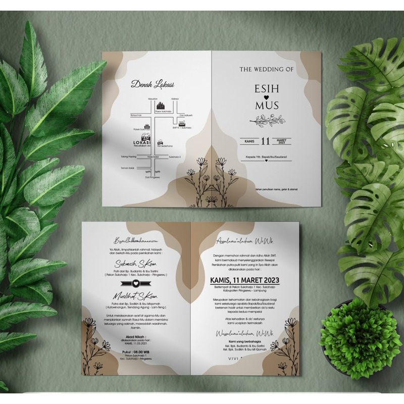 Undangan Pernikahan Simple Elegan