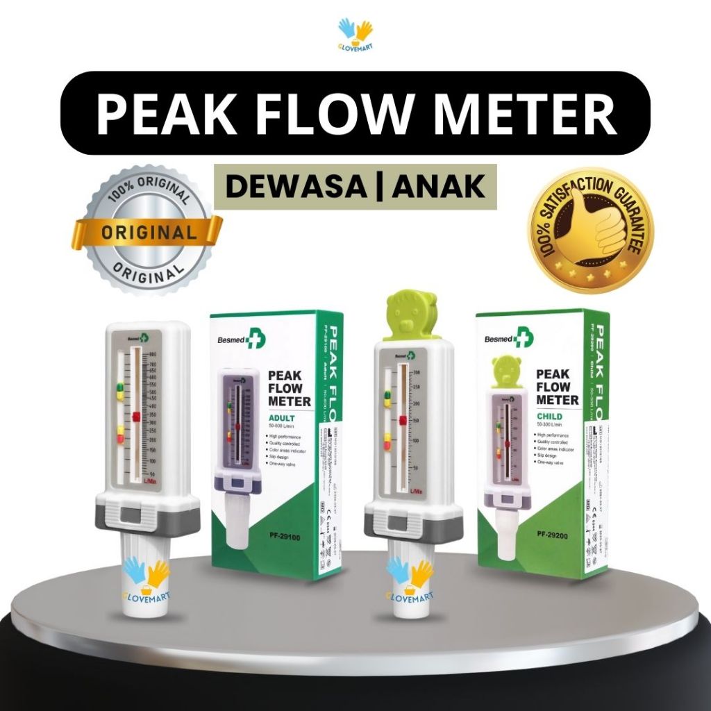 Peak Flow Meter Child / Peak Flow Meter Adult / Respiratory Alat Medis / Peak Flow Meter Anak dan De