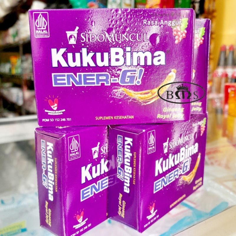 

SIDO MUNCUL KUKU BIMA ENER-G Rasa Anggur isi 6 sachet @4.5g