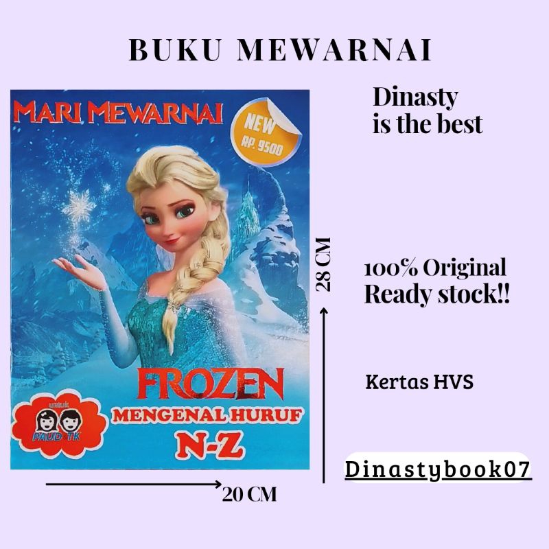 BUKU MEWARNAI ANAK/SERI FROZEN