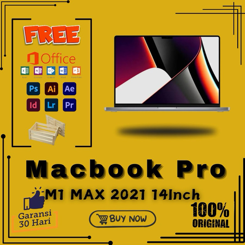 Macbook Pro M1 MAX 2021 14Inch Second Original