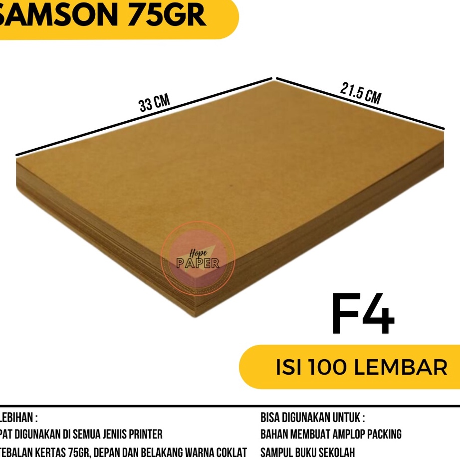 

Istimewa Kes Samson F4 isi 1 lembar Kes Samson 8 gsm Kes Samson 75 gsm