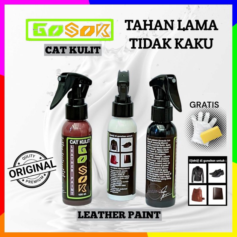 Cat Kulit Sepatu Repaint Canvas Cat jaket kulit tas Gosok Leather Paint Acrylic Rubber CatMidsole Ru