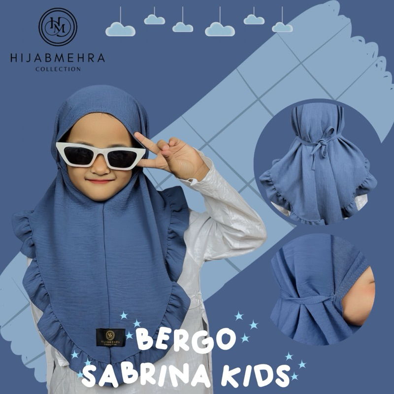 Hijabmehra - JILBAB BERGO ANAK RUFFLE SABRINA CRINKLE AIRFLOW