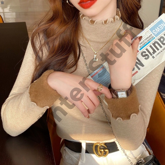 KODE M25R long john heattech Haruka Turtleneck baju rajut cashmere autumn long jhon heat tech longjo