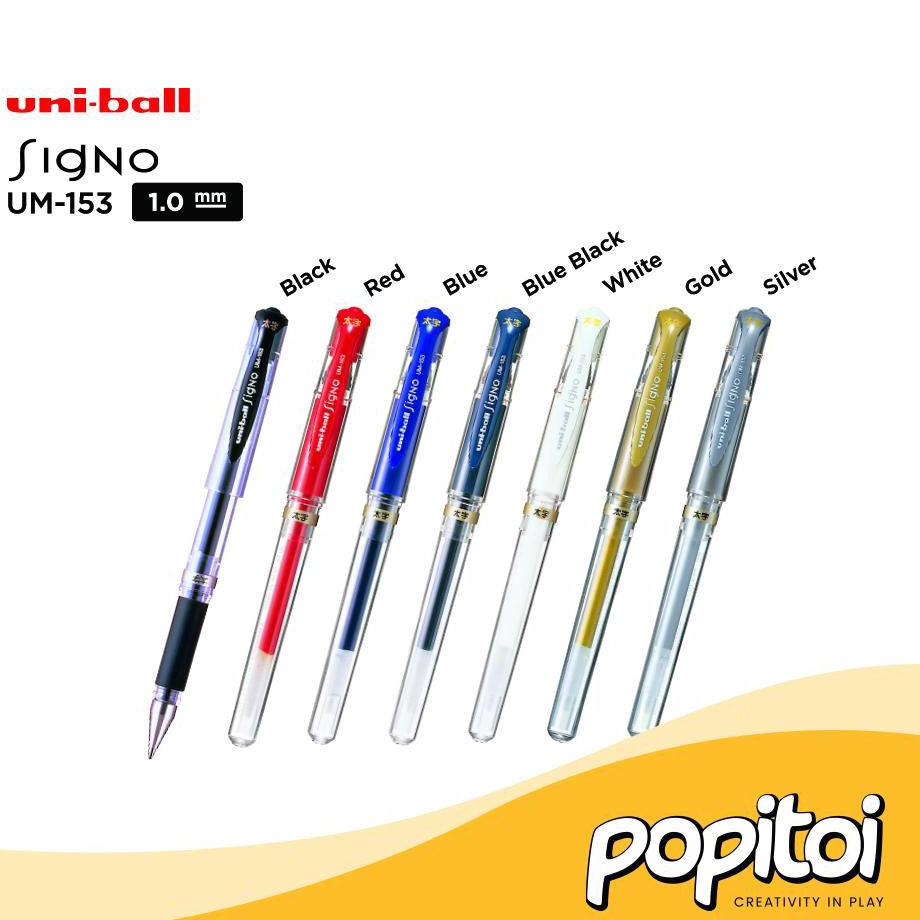 

KUALITAS TERBAIK UNI Signo UM153 Broad Type Gel Pen Uni ball no sakura gelly Uniball White