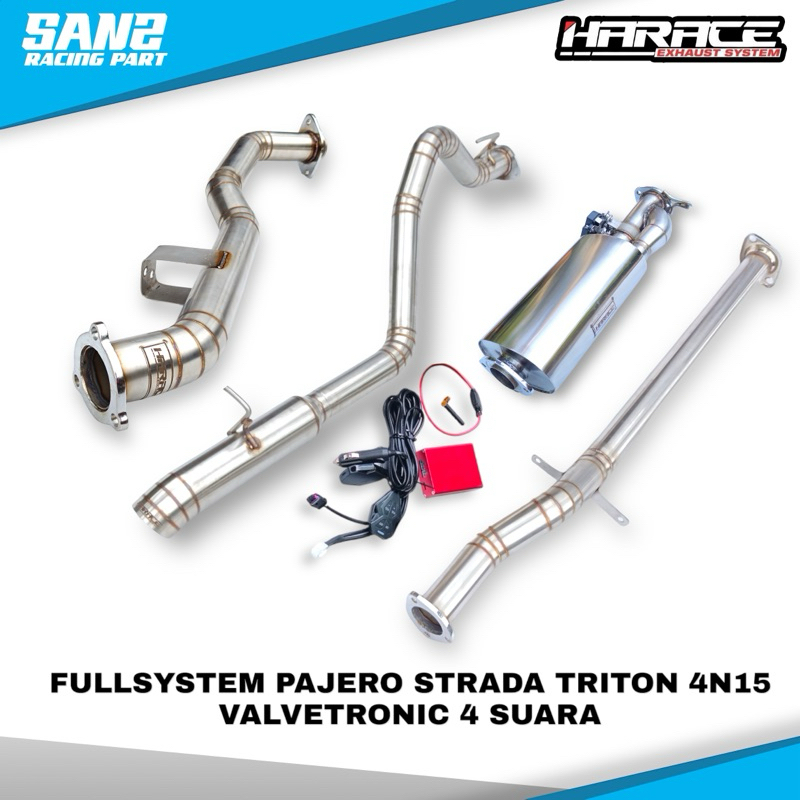 knalpot mobil diesel pajero strada triton valvetronic harace exhaust