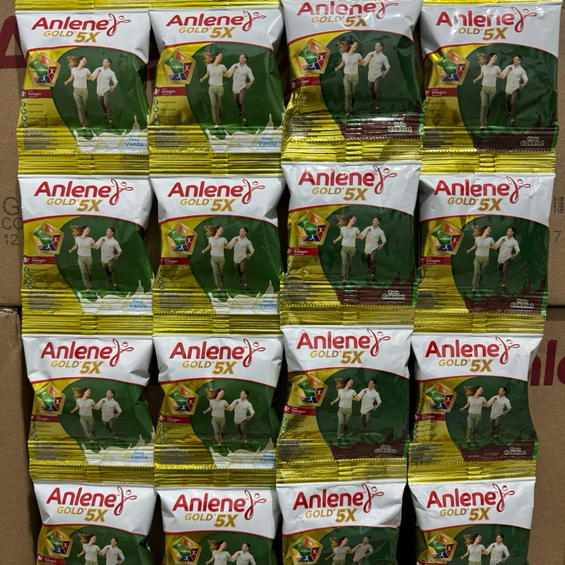 

Anlene Gold 5x Vanila & Coklat Renceng 10 Sachet