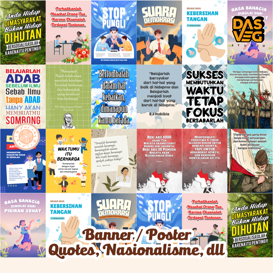 

Banner / Poster Quotes, Nasionalisme, dll