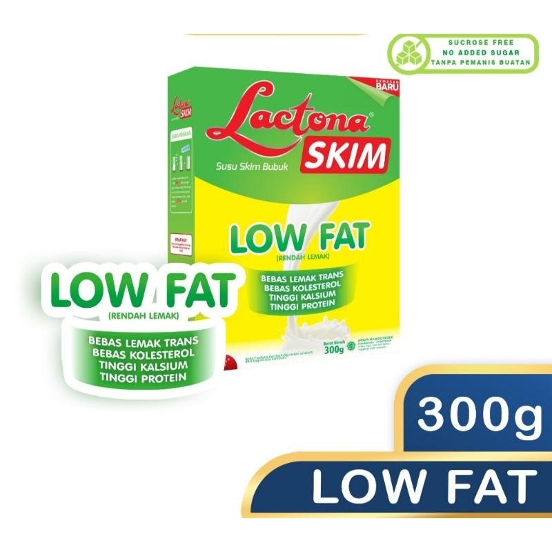 

Lactona Skim Low Fat(Susu Rendah Lemak)300gram