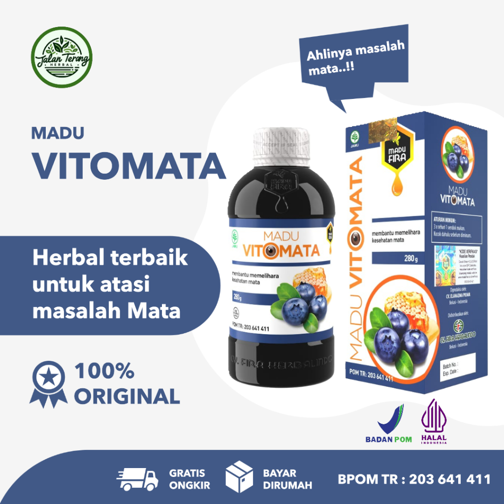 

MADU VITOMATA 280gr - Membantu Memelihara Kesehatan Mata