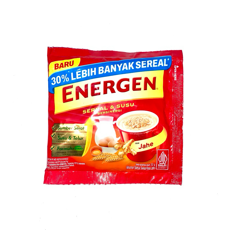 

ENERGEN Sereal+Susu Bersinergi Rasa Jahe 32gr