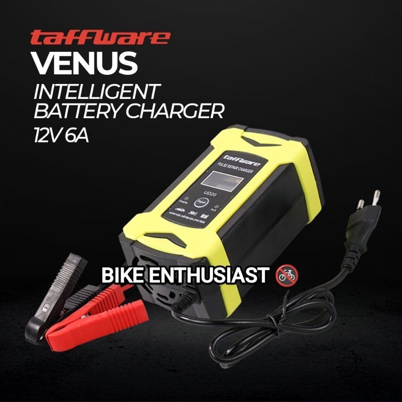 UD20-TAFFWARE Casan Aki mobil motor 12V 6A taffware venus charger aki mobil motor 12V 6A venus smart