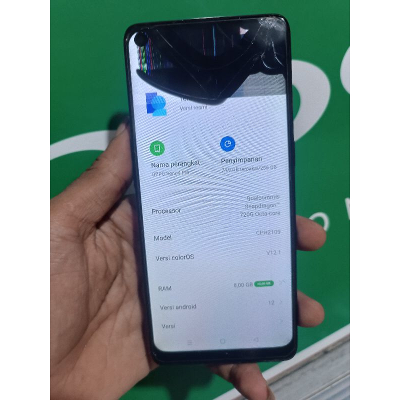 Oppo Reno 4 pro minus lcd