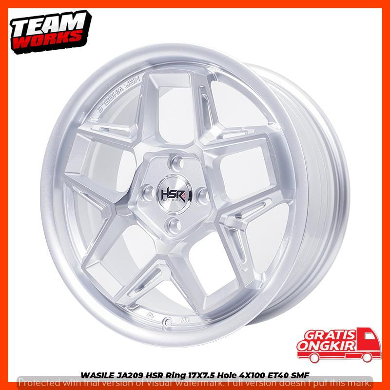 VELG MOBIL RING17 HSR WASILE SILVER UNTUK CITY CIVIC VIOS FIESTA MAZDA PELEK R17