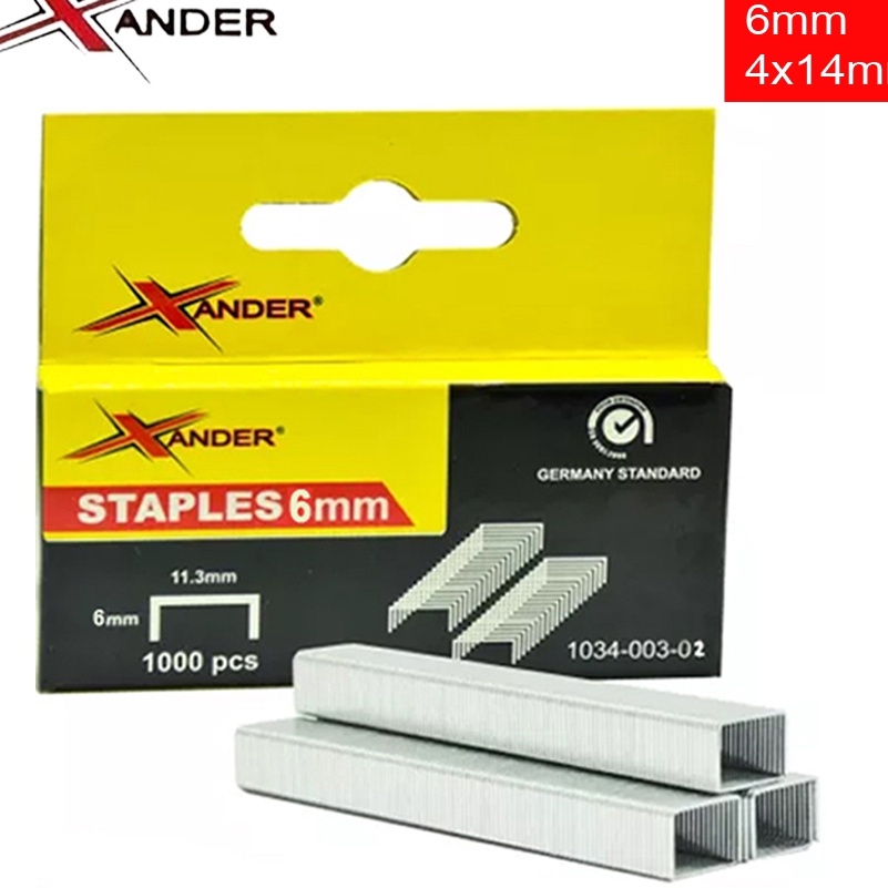 

PALING DIMINATI Xander Isi Staples Tembak 6 8 mm Untuk uk 4x14 mm