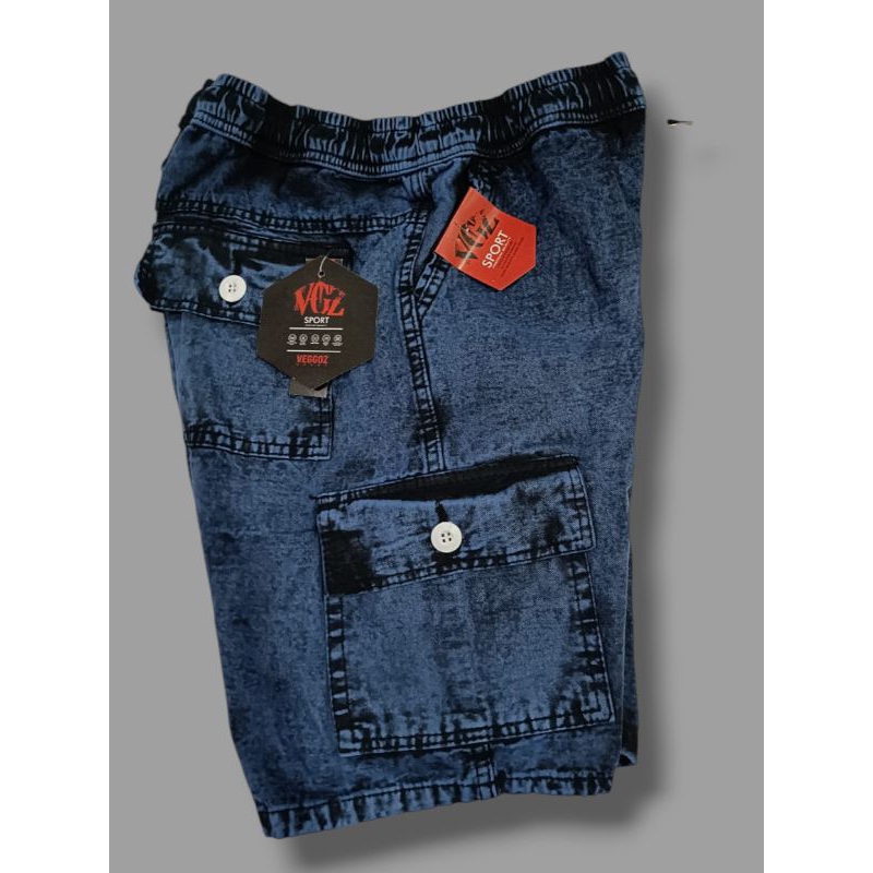 celana pendek cargo pria terbaru / celana pendek snow jeans cowok / celana pinggang karet model terb