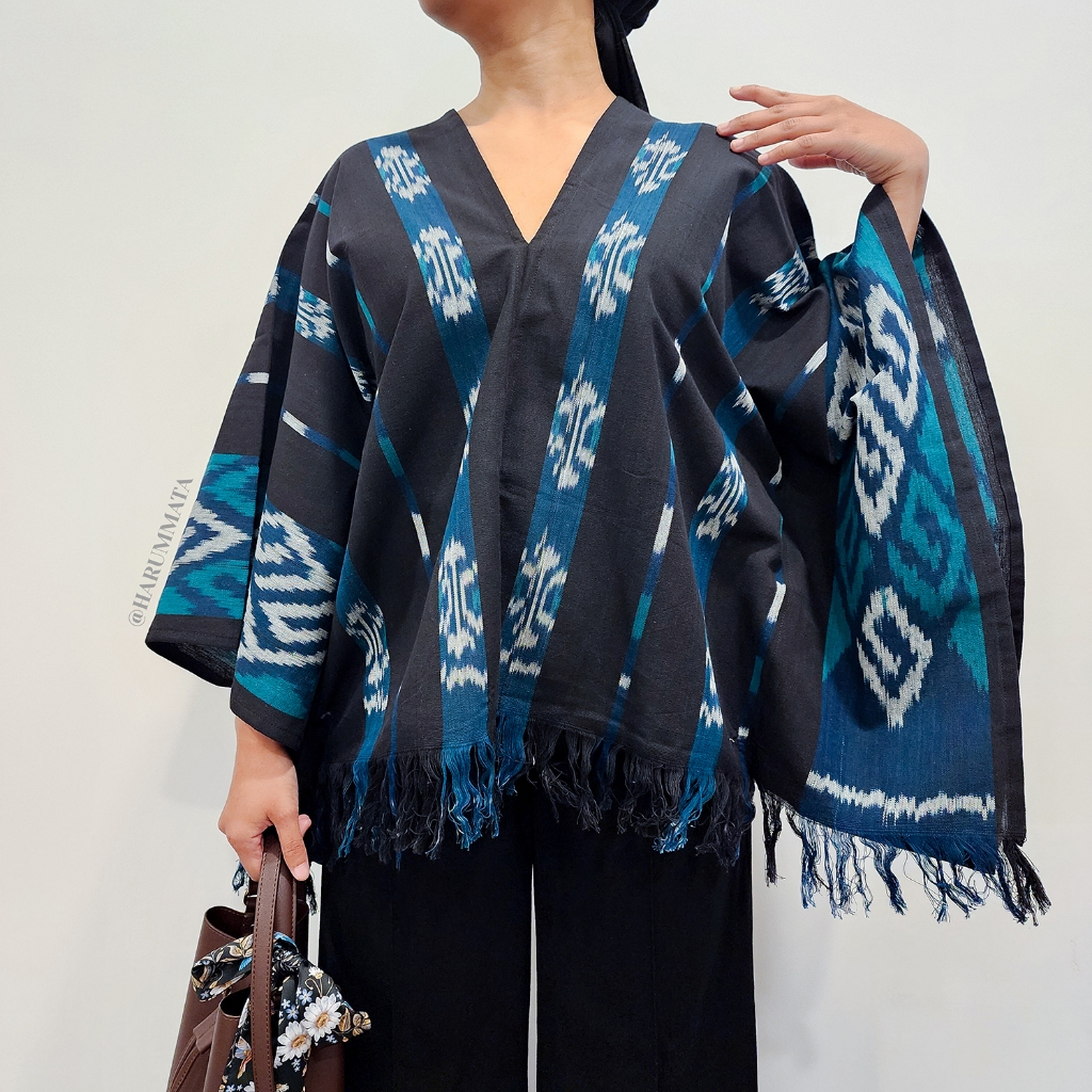 Tenun Ikat Lombok Outer Blouse | All Size Fit to L