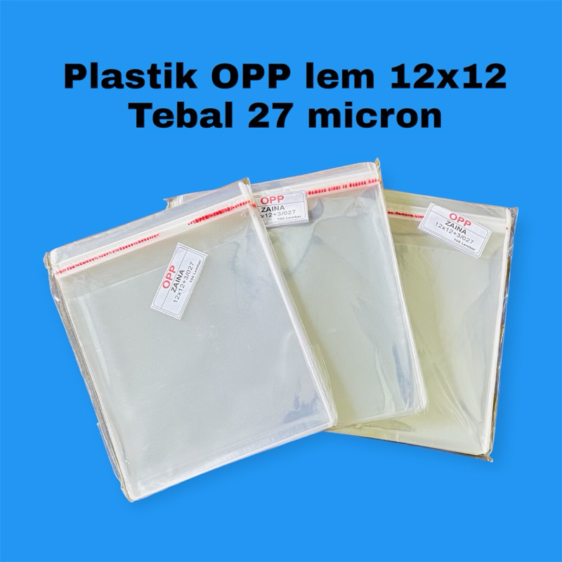 

Plastik OPP 12x12 Plastik Seal Roti Aksesoris Isi 100 Lembar