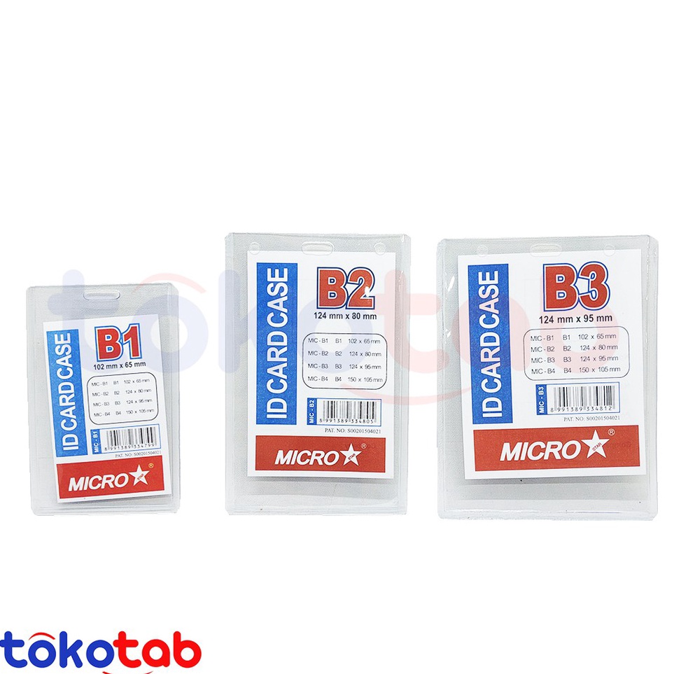 Top Brand  Name Tag Tebal Kaku ID Card Case Card Holder Card Case B1 B2 B3 B4
