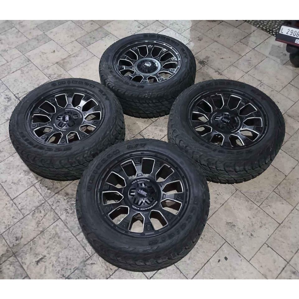 Velg Mobil Bekas Offroad BANTENG HSR R20X9 6X139 ET10 + BAN OMIKRON A/T 285 50 R20