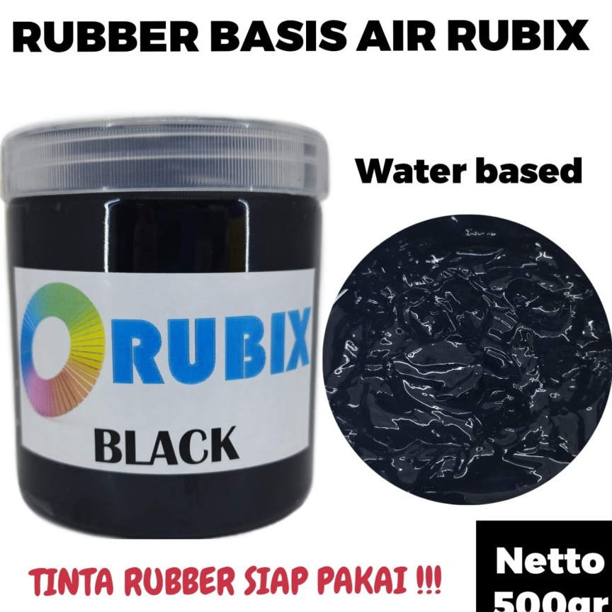 KODE B1E CAT SABLON RUBBER GL PASTA CAT AKRILIK WARNA HITAM 5GR