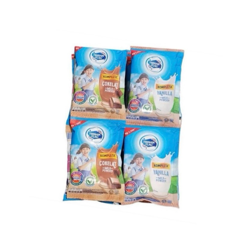 

Frisian Flag Kompleta Susu Bubuk Instant 1 Renceng 10 Sachet