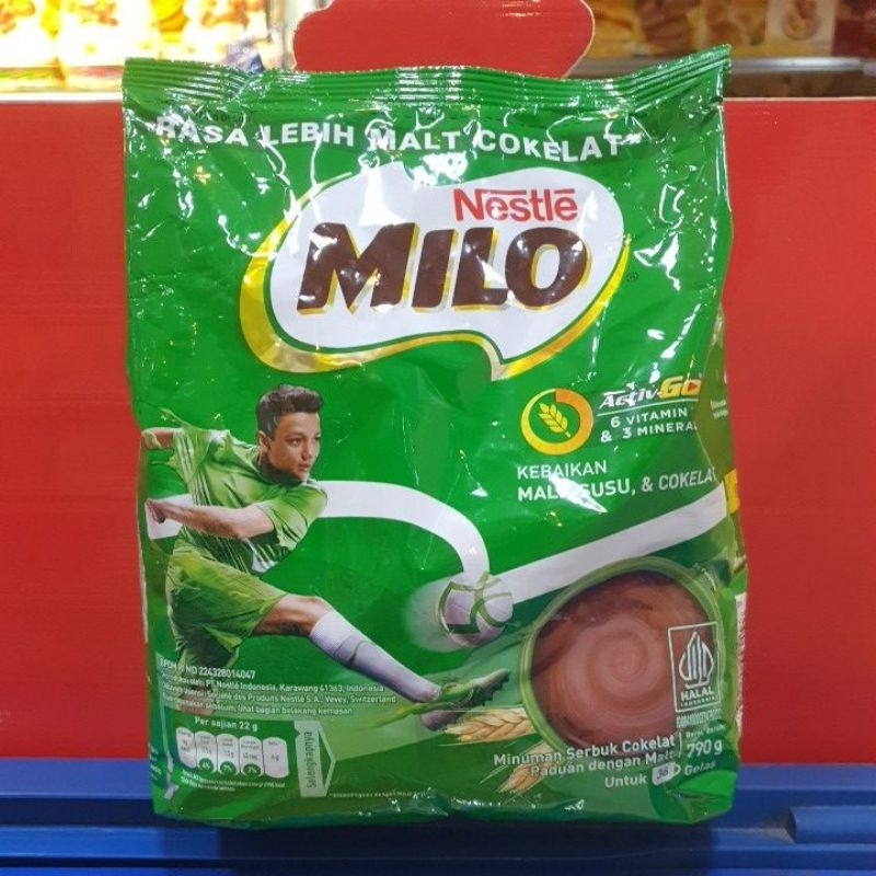 

Nestle MILO Rasa Lebih Malt Cokelat Activ-Go 790gr