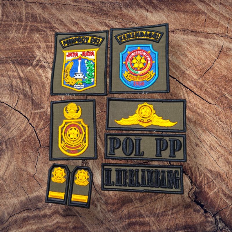 atribut pdl satpol pp timbul lis hitam custom