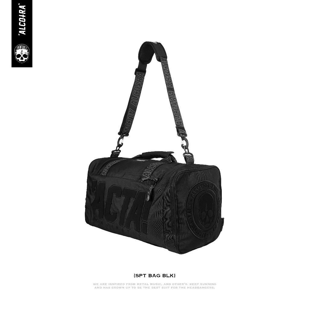 SPT BAG BLK // SPORT BAG BLACK BORDIR // SPORT BAG ALCOTRA