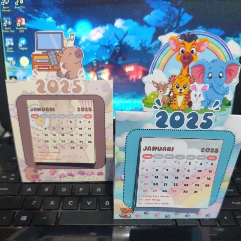 

Kalender 2025 Mini Kalender Meja Mini Lucu Aesthetic
