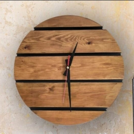 jam dinding kayu jati modern/jam dinding kayu