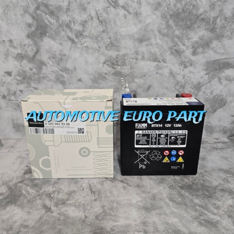 ACCU AKI STARTER BATTERY MERCEDES BENZ W212 W211 W166 W221 PNP A0009829308