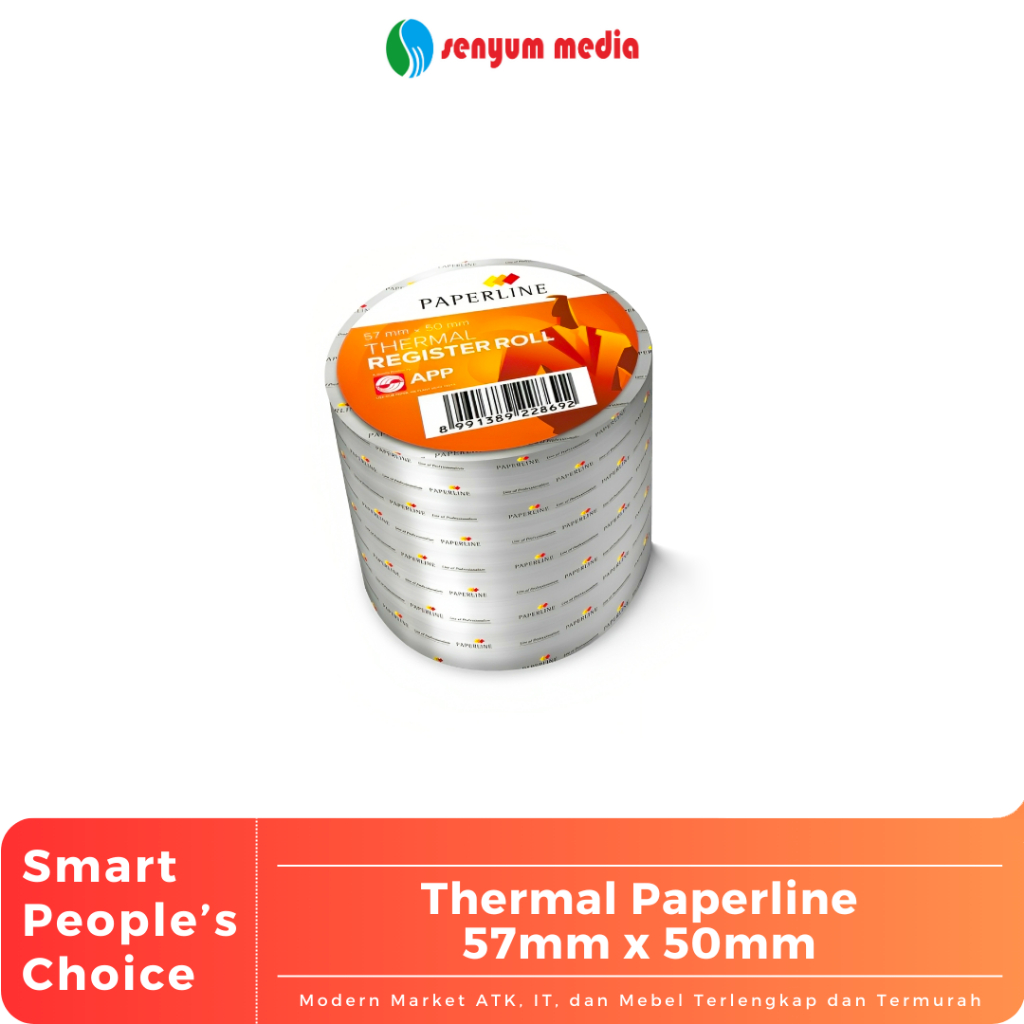 

Thermal Paperline 57mm x 50mm (1 Pcs) (S:ROL)