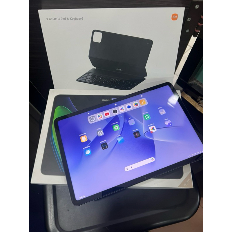 Xiaomi mipad 6 ram 8/256 second resmi plus keyboard garansi on